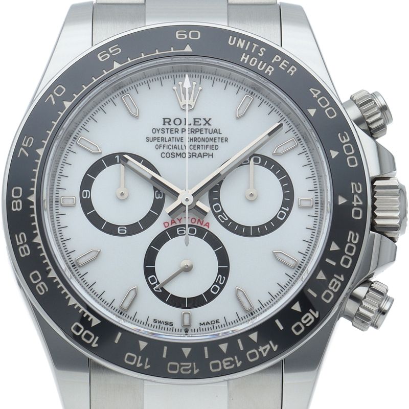 Rolex Cosmograph Daytona Watch SS Ceramic White Polished