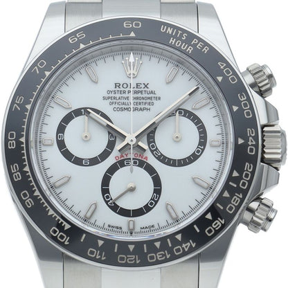 Rolex Cosmograph Daytona Watch SS Ceramic White Polished