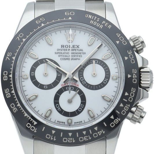 Rolex Cosmograph Daytona Watch Box SS Ceramic White Polished