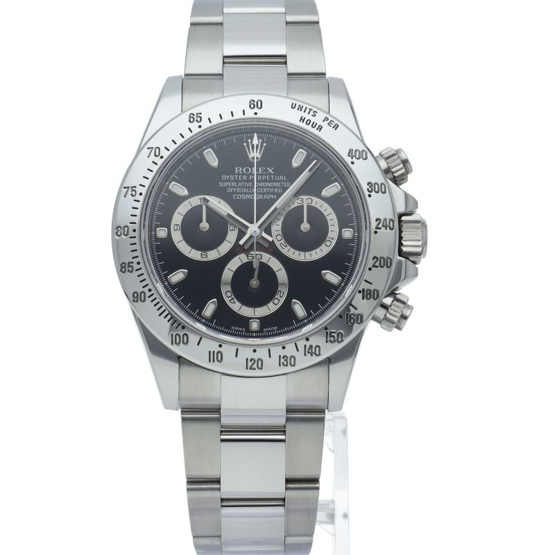 Rolex Cosmograph Daytona Watch Buckle Box SS Black Specification — view 2