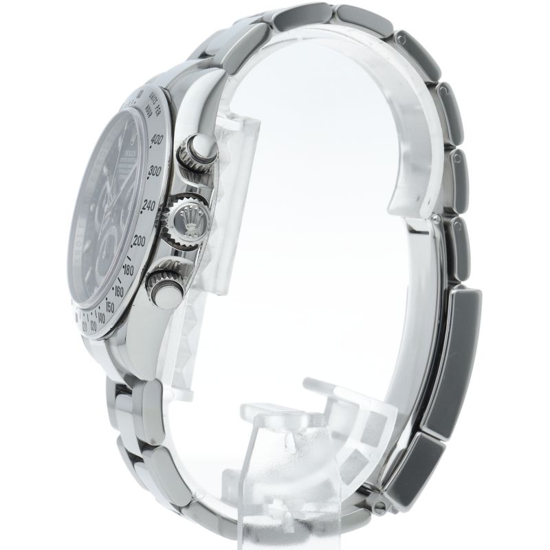 Rolex Cosmograph Daytona Watch Buckle Box SS Black Specification — view 3