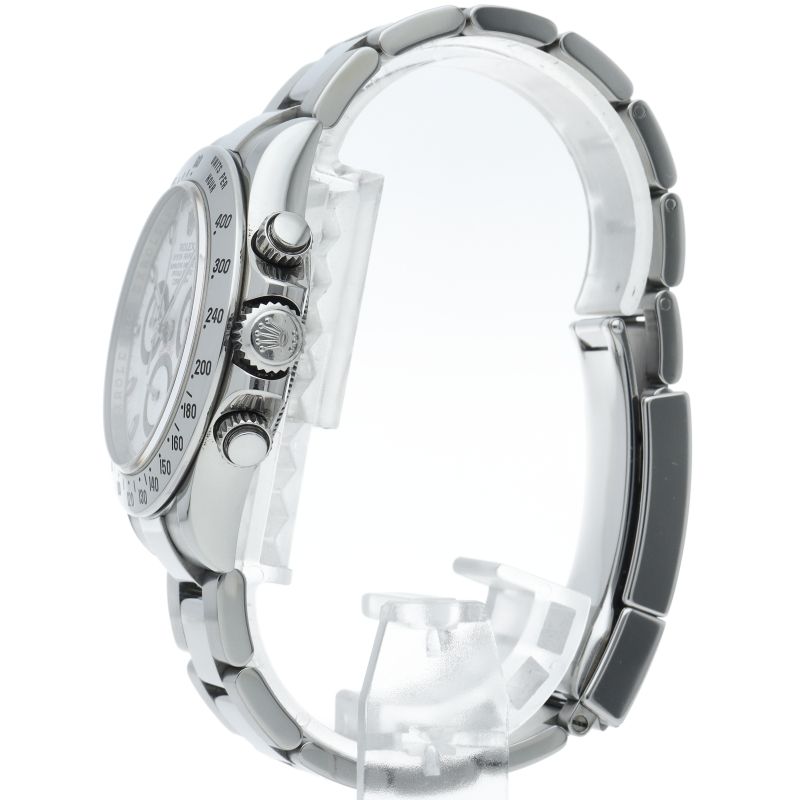 Rolex Cosmograph Daytona Watch Buckle Aph Dial SS White — view 3