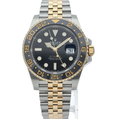 Rolex GMT Master 2 Watch Box 18k Yellow Gold SS Black Finish — view 2
