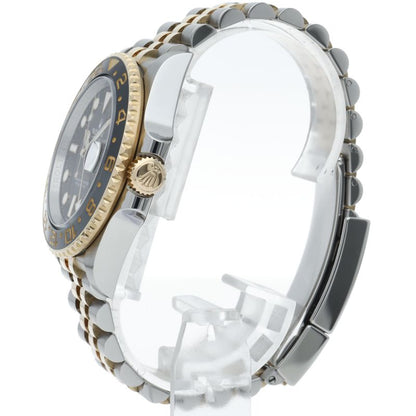 Rolex GMT Master 2 Watch Box 18k Yellow Gold SS Black Finish — view 3