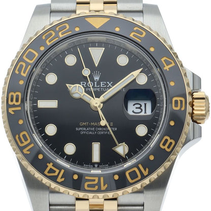 Rolex GMT Master 2 Watch Box 18k Yellow Gold SS Black Finish