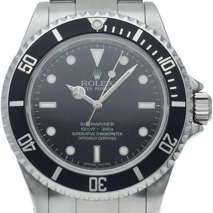 Rolex Submariner Chronometer Box SS Watch Black Polished