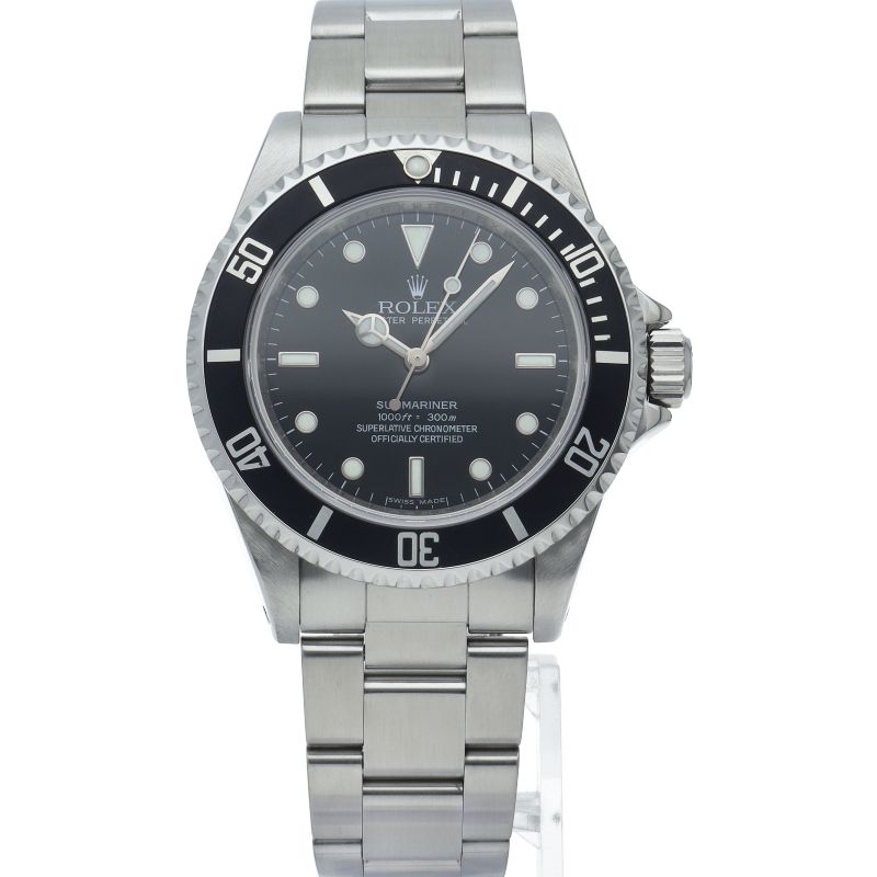 Rolex Submariner Chronometer Box SS Watch Black Polished — view 2