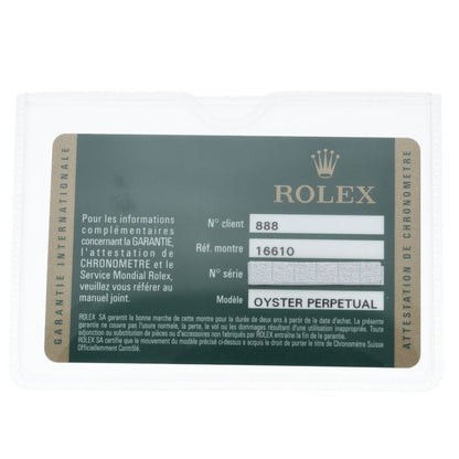 Rolex Submarinade Date Roulette SS Watch Black Polished — view 6