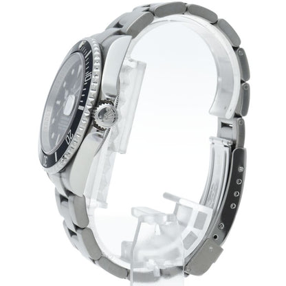 Rolex Submarinade Date Roulette SS Watch Black Polished — view 3