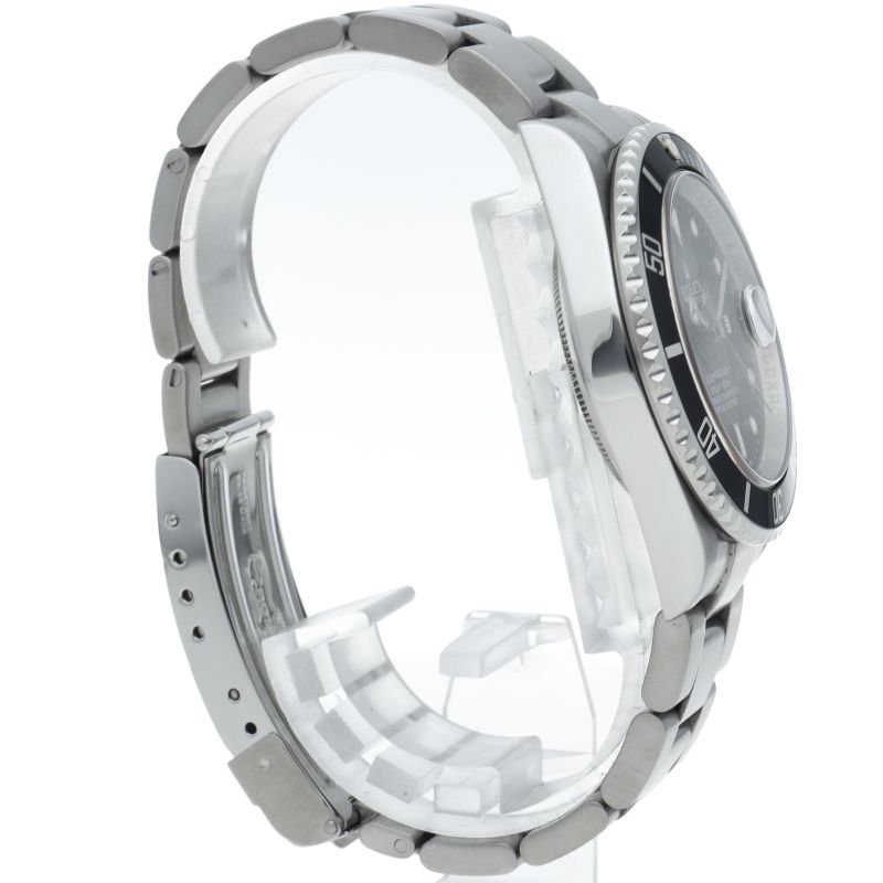 Rolex Submarinade Date Roulette SS Watch Black Polished — view 4