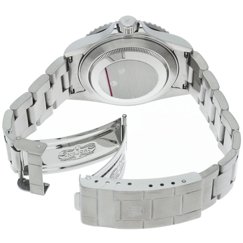 Rolex Submarinade Date Roulette SS Watch Black Polished — view 5