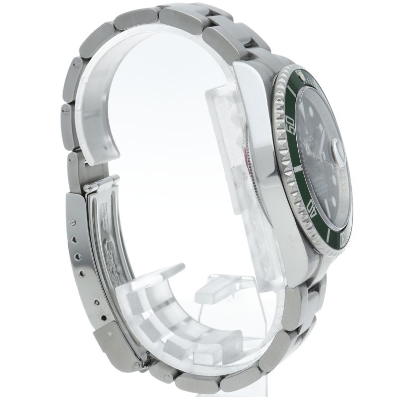 Rolex Submariner Date Green Roulette International Service SS Watch Black — view 4