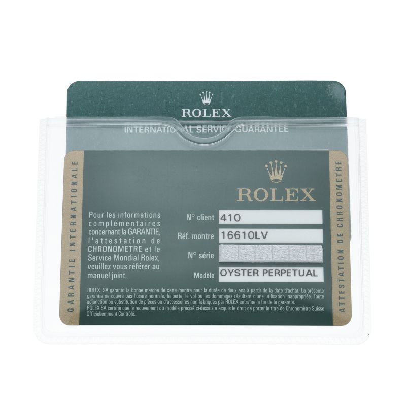 Rolex Submariner Date Green Roulette International Service SS Watch Black — view 6