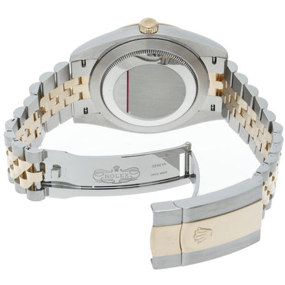 Rolex Datejust 41 Watch Jubilee Box 18k Yellow Gold SS Black Polished — view 5