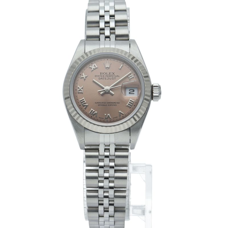 Rolex Datejust Watch 18k White Gold SS Pink Polished Beauty — view 2