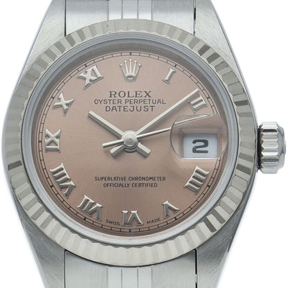 Rolex Datejust Watch 18k White Gold SS Pink Polished Beauty