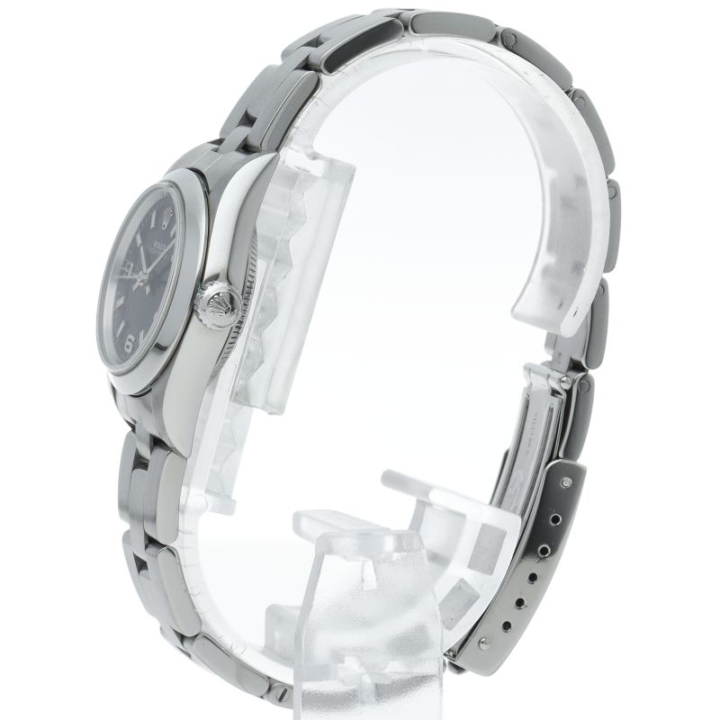 Rolex Oyster Perpetual Watch Box SS Black Polished — view 3