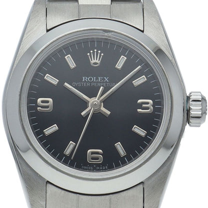 Rolex Oyster Perpetual Watch Box SS Black Polished