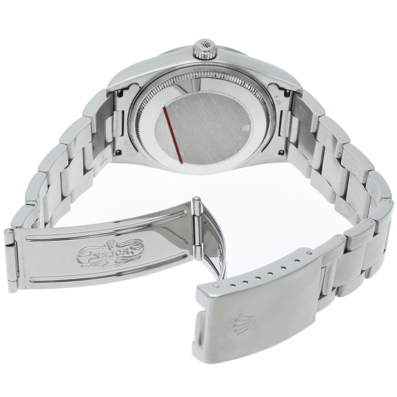 Rolex Air King SS Watch Black Polished — view 5