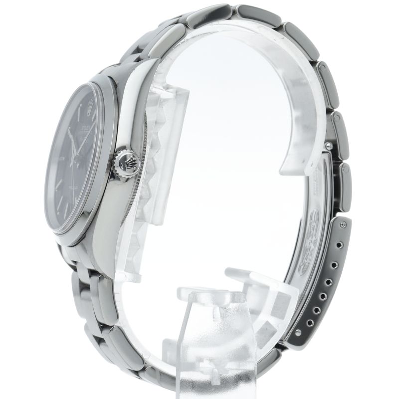 Rolex Air King SS Watch Black Polished — view 3