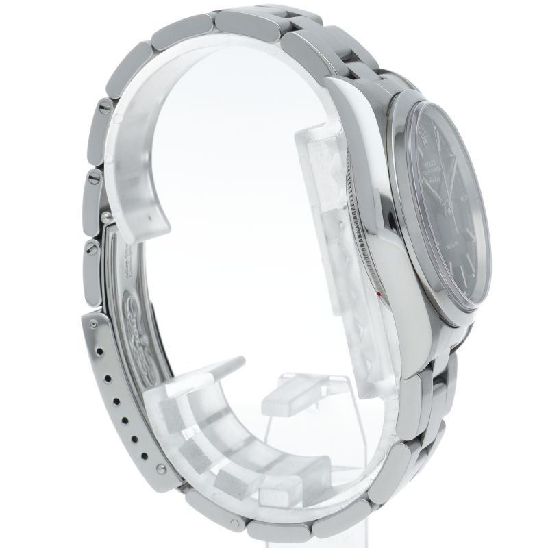 Rolex Air King SS Watch Black Polished — view 4