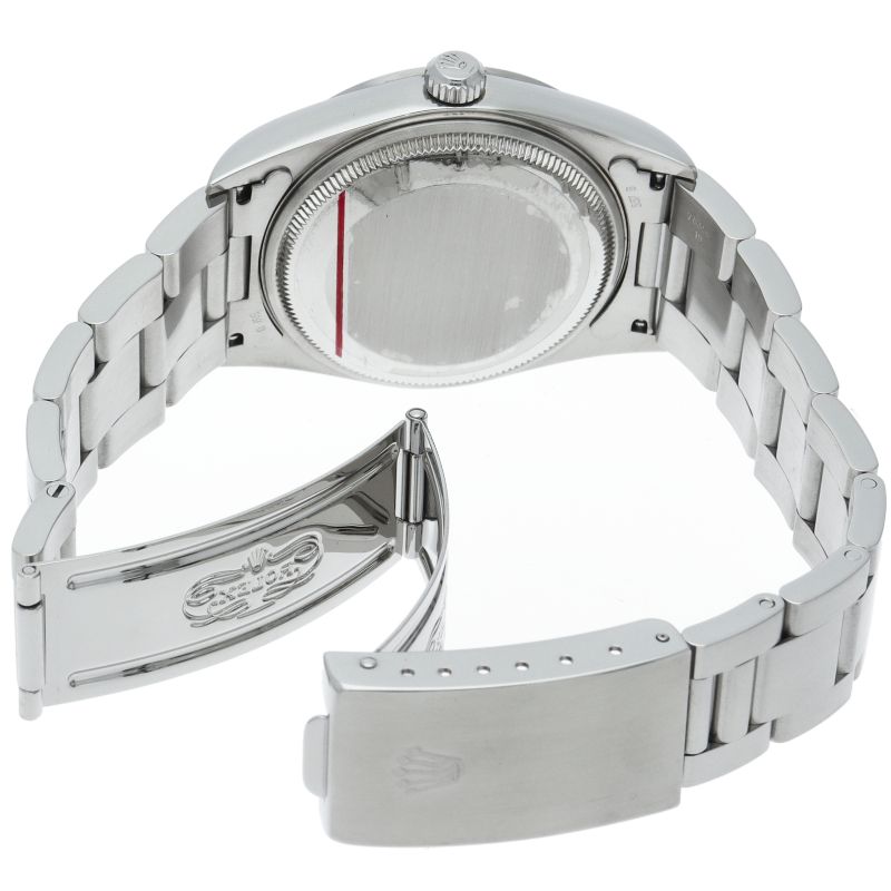 Rolex Air King SS Watch Black Polished — view 5
