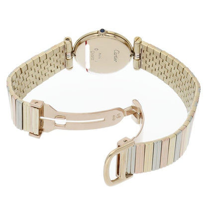 Cartier Vendome SM Trinity Watch Bracelet 18k Yellow Gold 18k White Pink — view 5