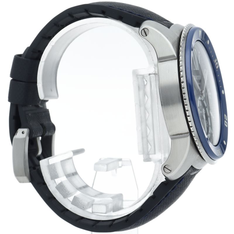 Cartier Caliber de Diver Watch SS Lava Blue Polished — view 4