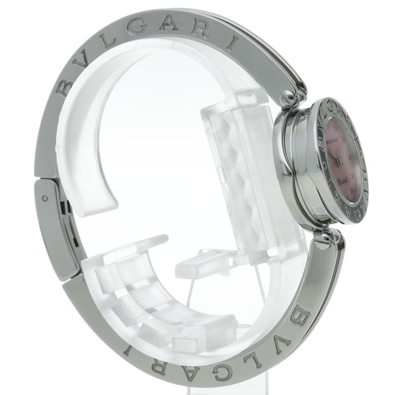 Bvlgari B-zero One Watch Bangle Shell SS Pink Polished Bracelet — view 4