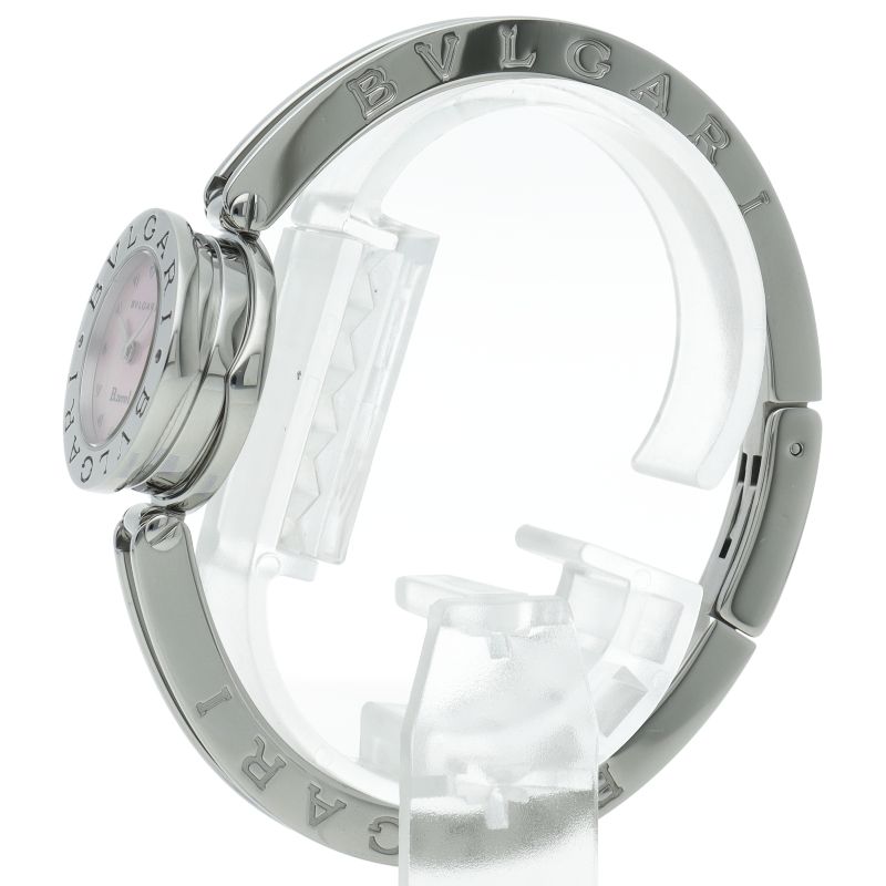 Bvlgari B-zero One Watch Bangle Shell SS Pink Polished Bracelet — view 3