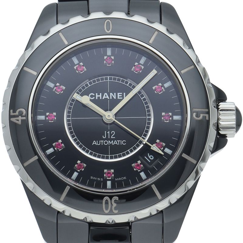 Chanel Watch 38 mm Ruby Auto Depth Box Ceramic Black Finish