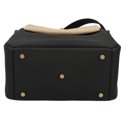 Hermes Lindy 26 Taurillon Clemence Shoulder Bag Black — view 5