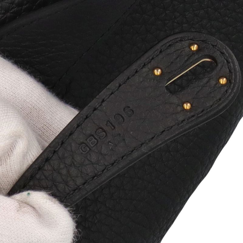 Hermes Lindy 26 Taurillon Clemence Shoulder Bag Black — view 8