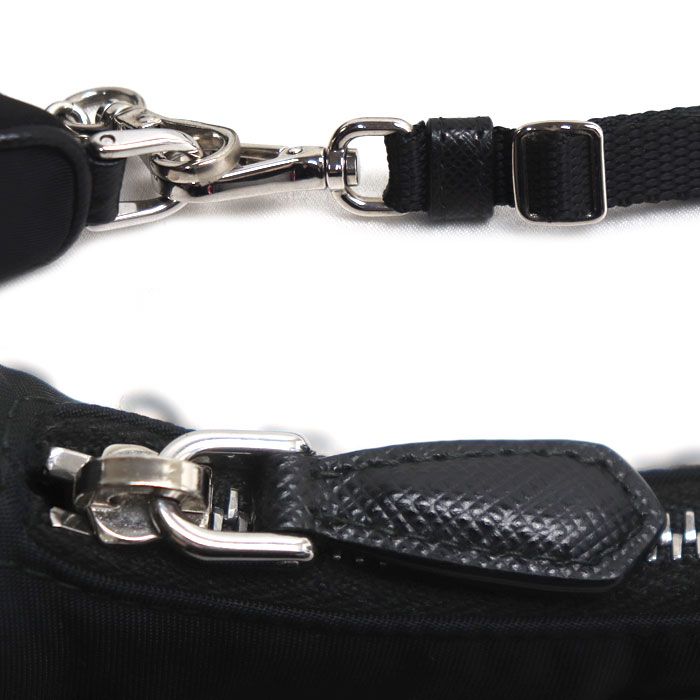 Prada Micro Tessuto 2-Way Shoulder Bag Black — view 5