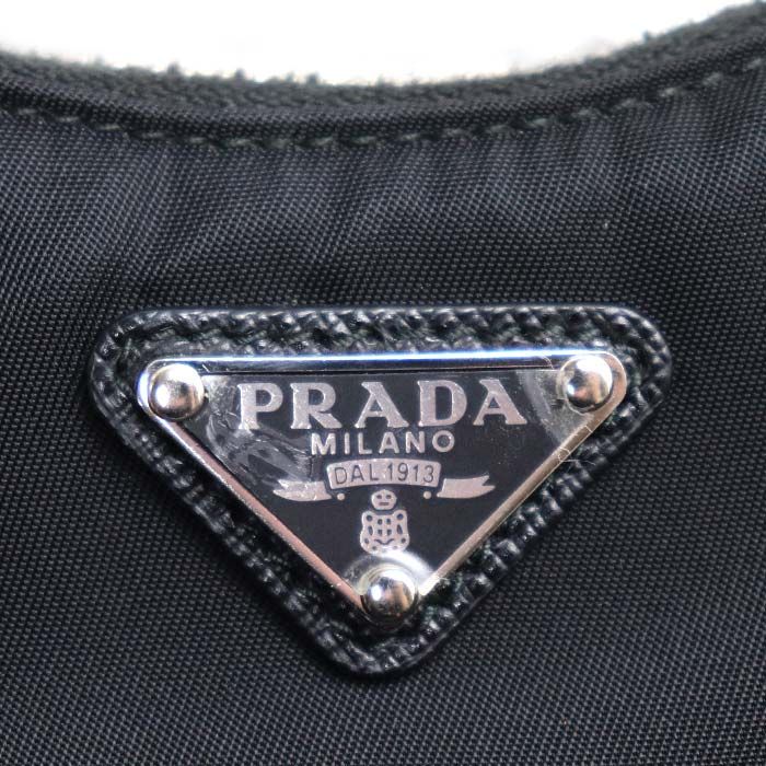 Prada Micro Tessuto 2-Way Shoulder Bag Black — view 6