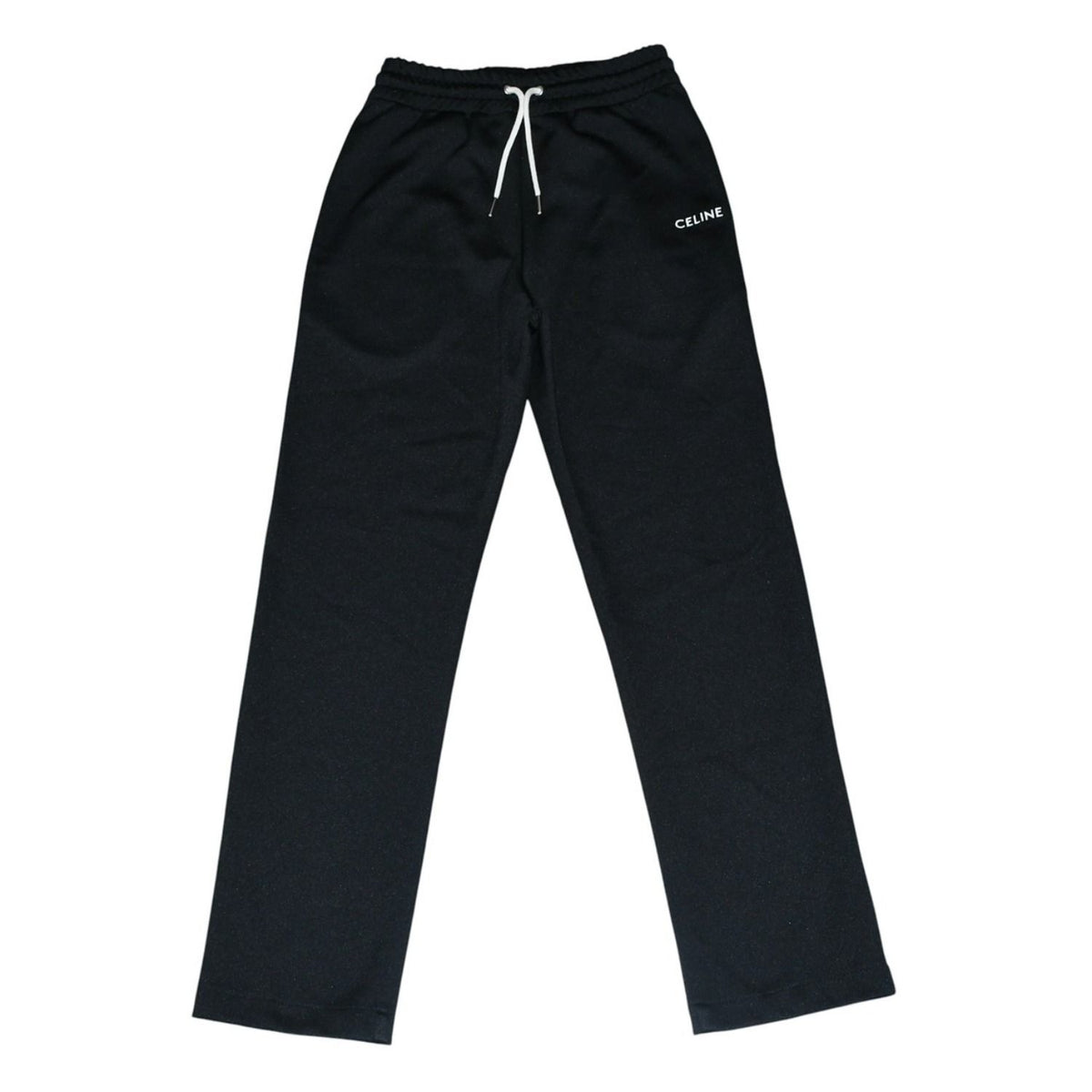 Celine Straight Double Faced Jersey Jogger Pants Black