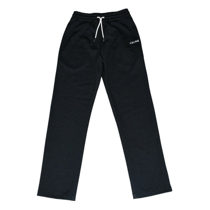 Celine Straight Double Faced Jersey Jogger Pants Black
