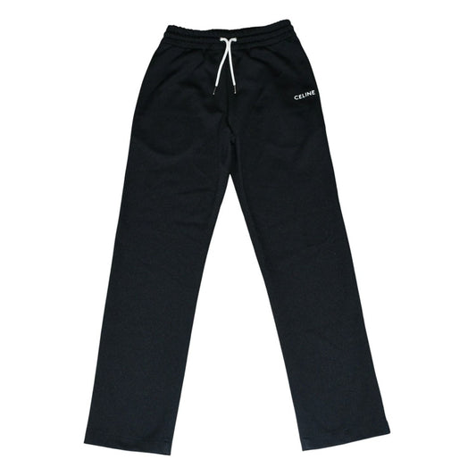Celine Straight Double Faced Jersey Jogger Pants Black