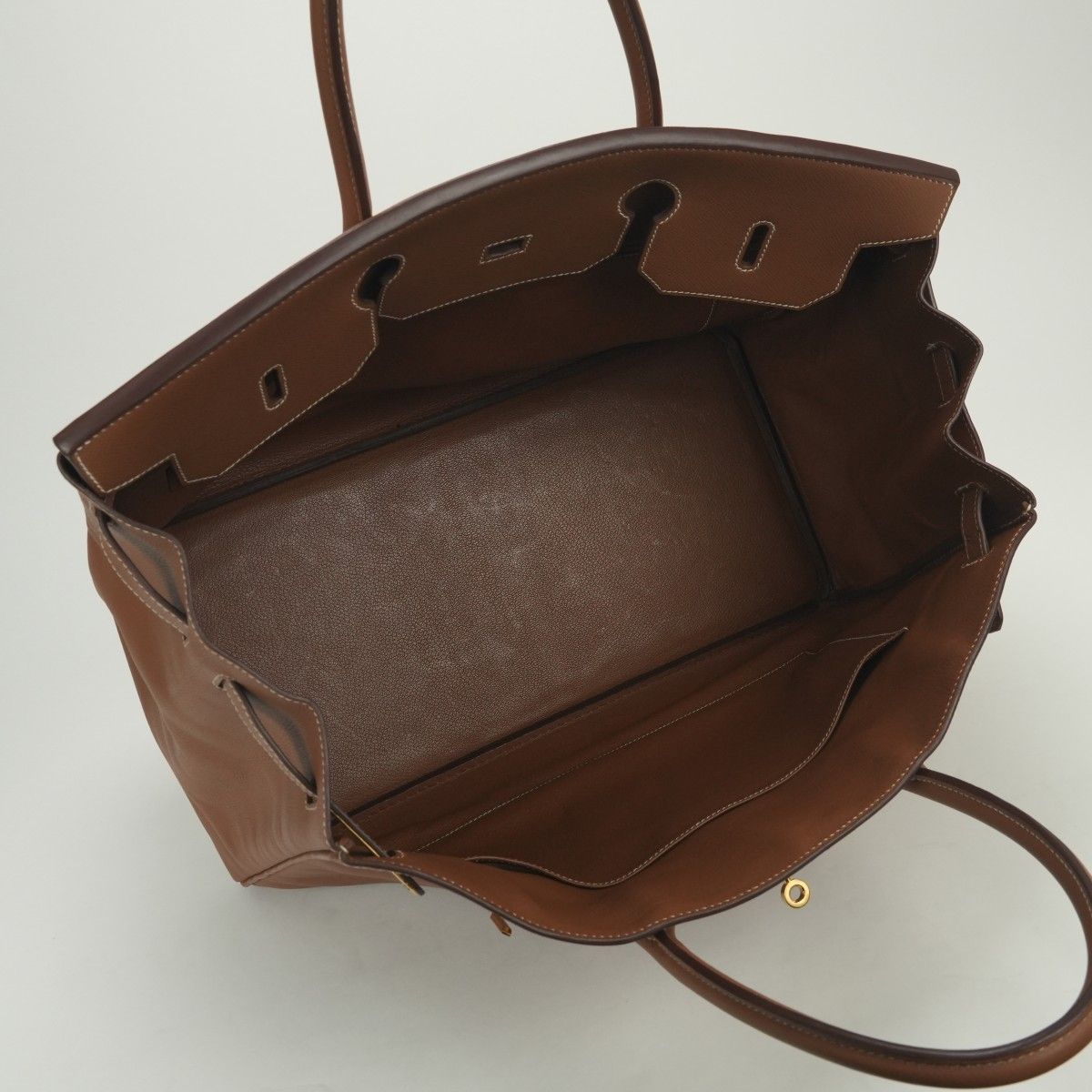 Hermes Birkin 40 Tote Courchevel Gold Brown — view 9