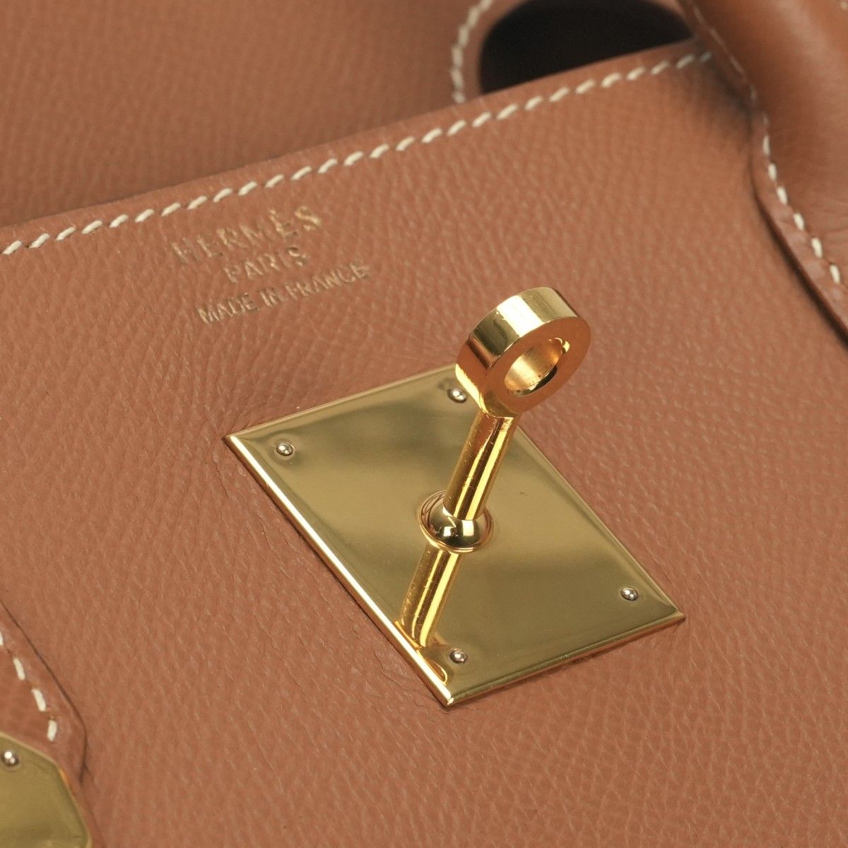 Hermes Birkin 40 Tote Courchevel Gold Brown — view 8