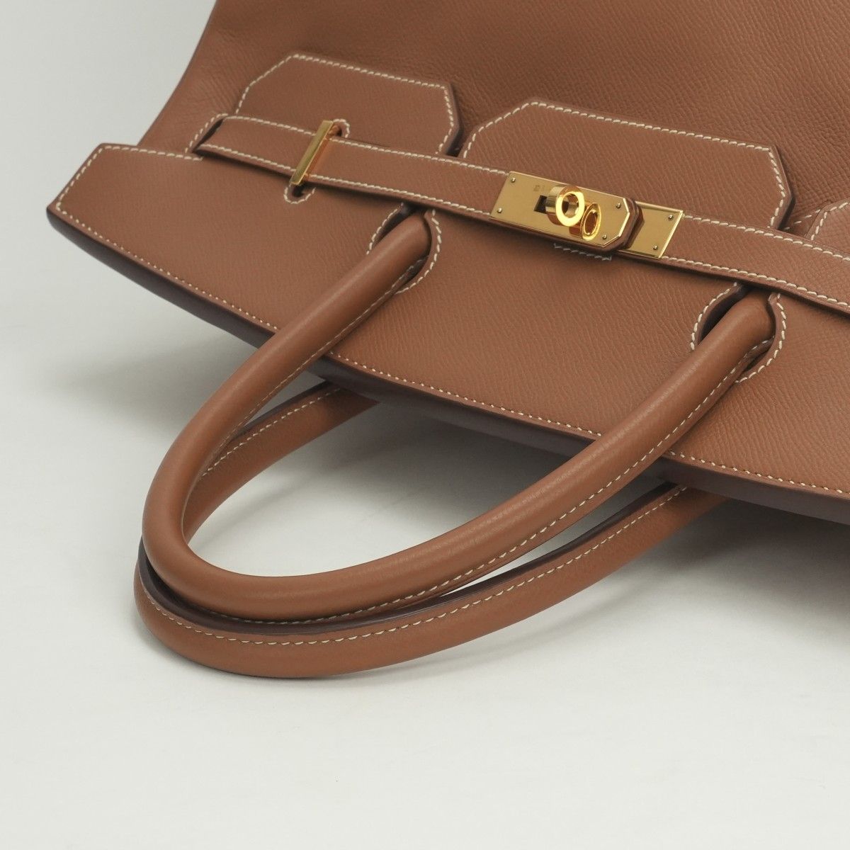 Hermes Birkin 40 Tote Courchevel Gold Brown — view 4