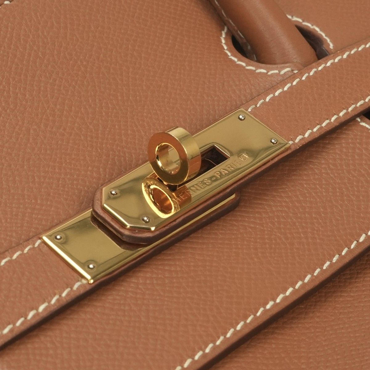 Hermes Birkin 40 Tote Courchevel Gold Brown — view 7