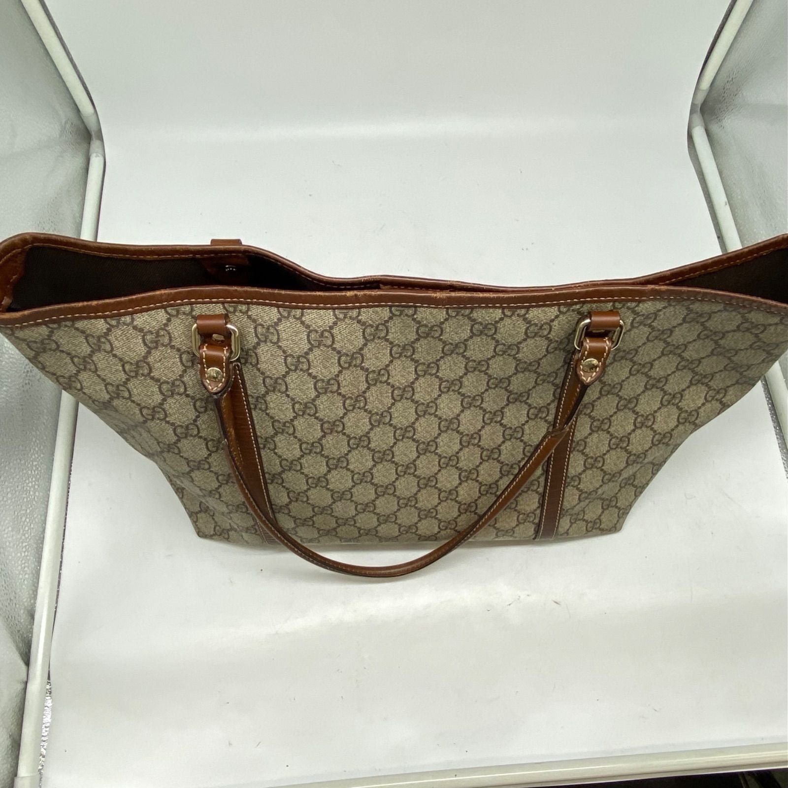 Gucci GG Supreme Tote Business Beige — view 8
