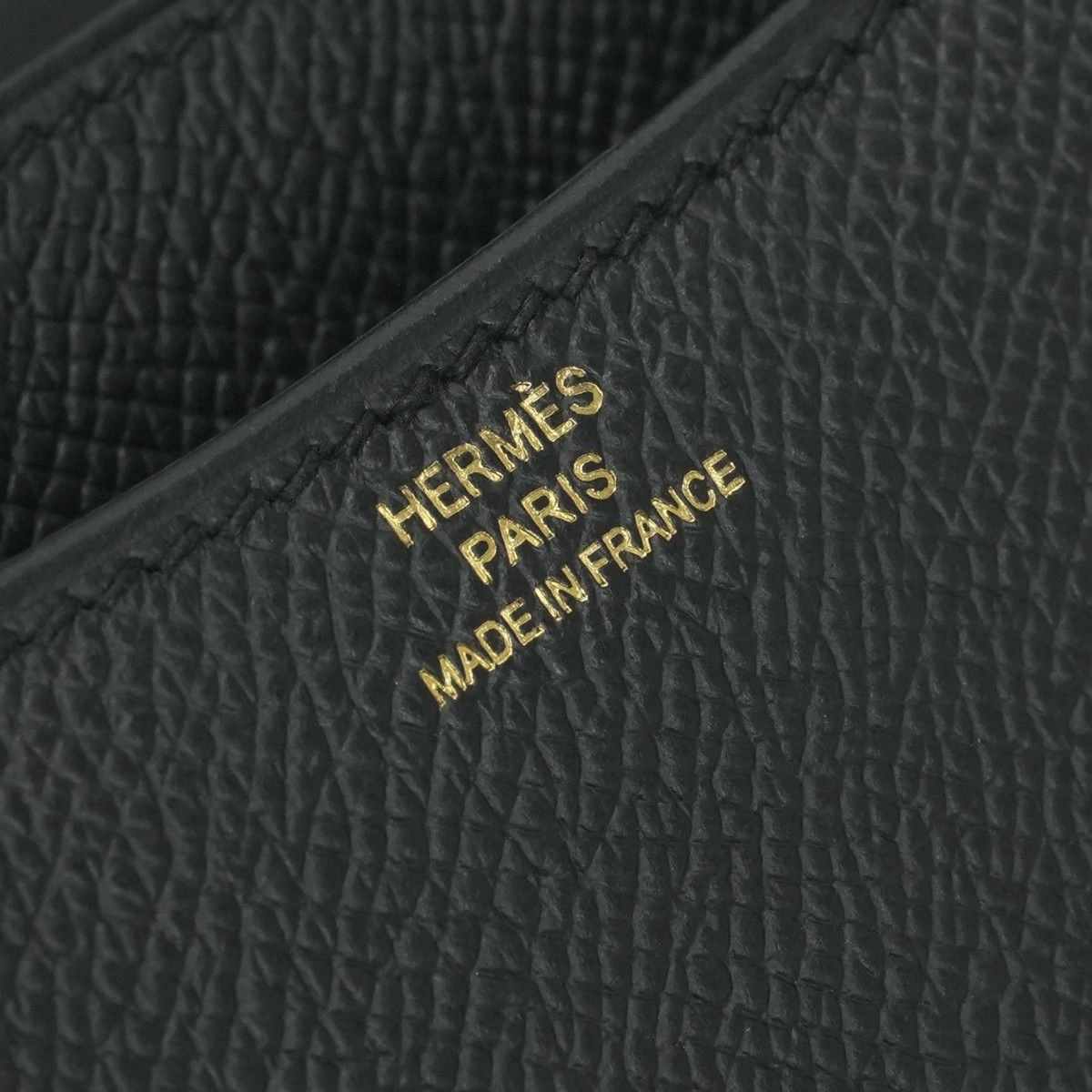Hermes Constance 3 Mini 18 Shoulder Bag Epsom Noir Black Rose Gold Veau — view 8