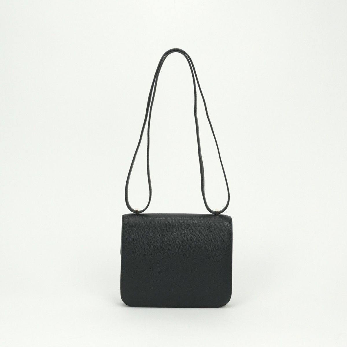 Hermes Constance 3 Mini 18 Shoulder Bag Epsom Noir Black Rose Gold Veau — view 3