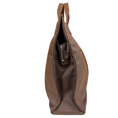 Hermes Tote MM Her Line Canvas Brown — view 4