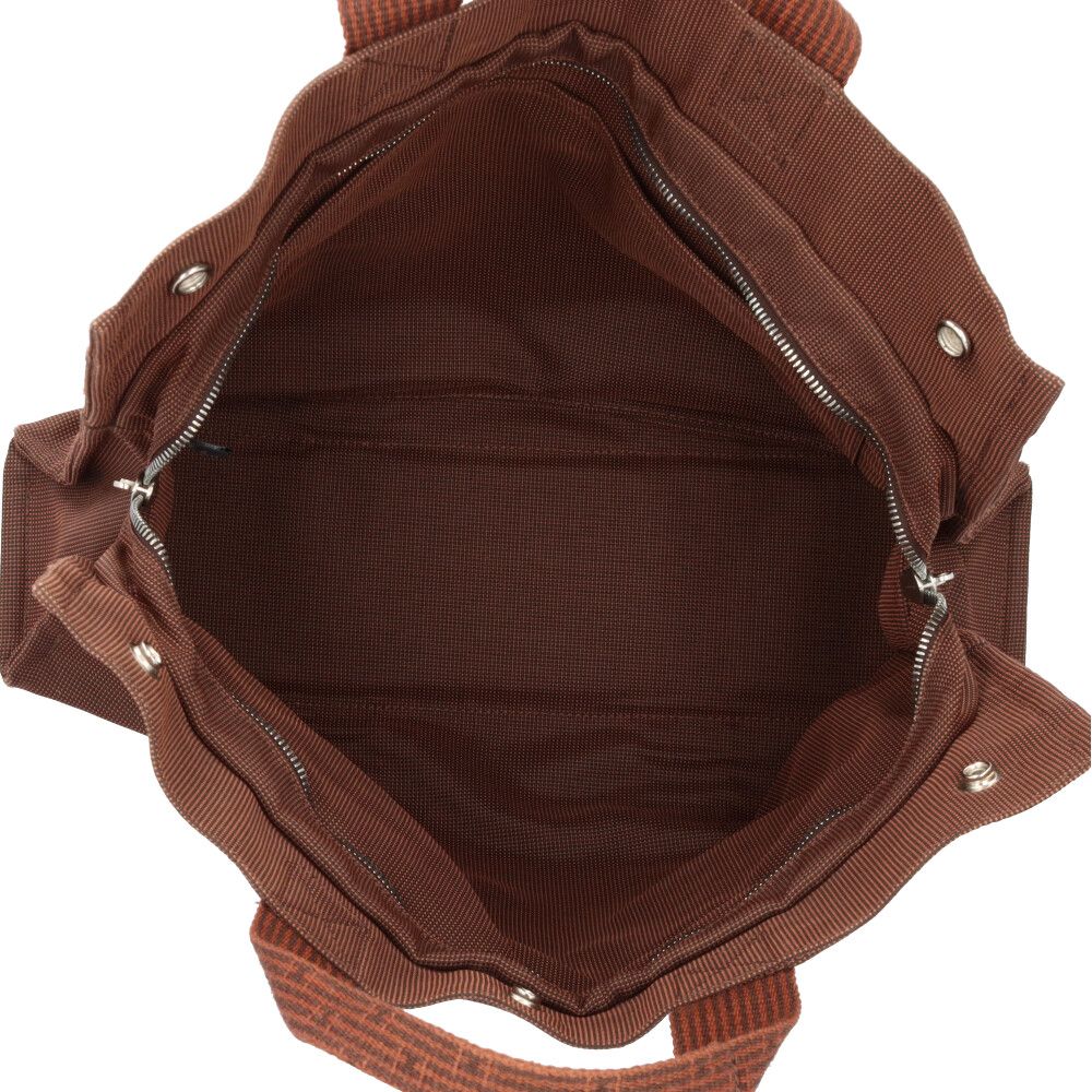Hermes Tote MM Her Line Canvas Brown — view 7
