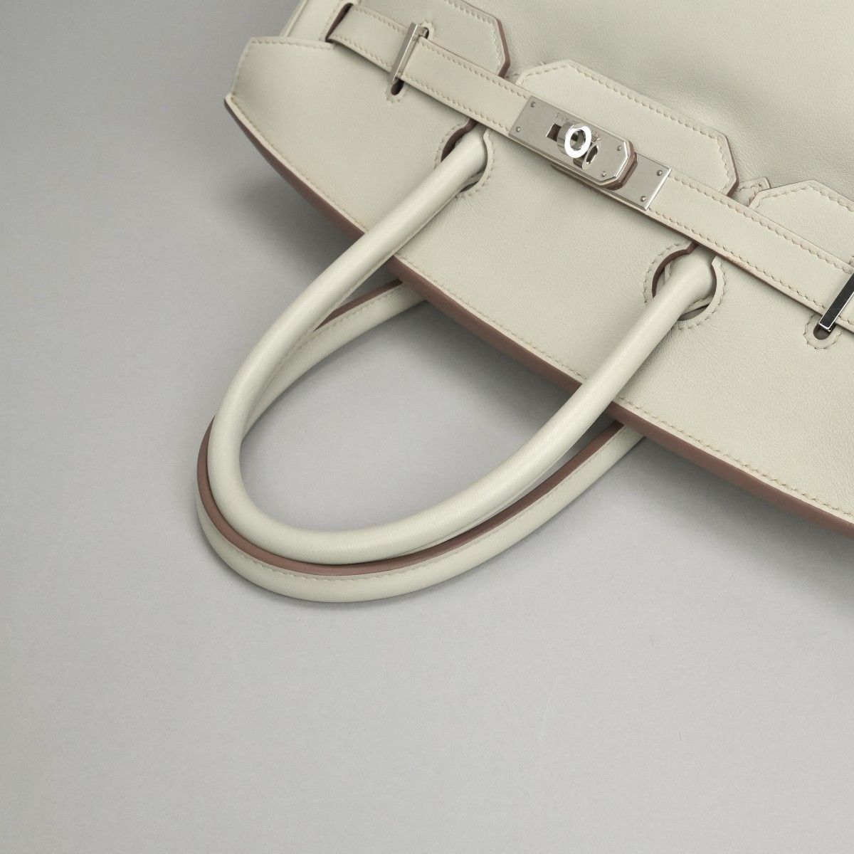 Hermes Birkin 35 Tote Swift Pearl Gray Silver Handbag Veau — view 4