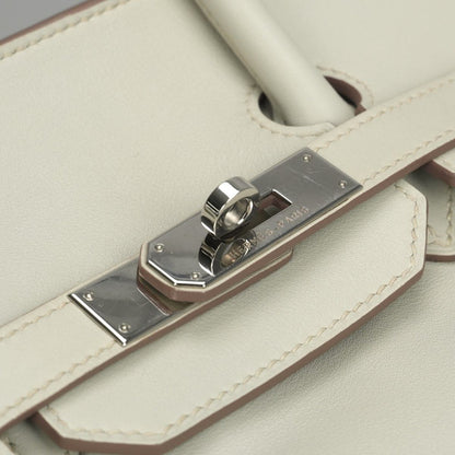 Hermes Birkin 35 Tote Swift Pearl Gray Silver Handbag Veau — view 7