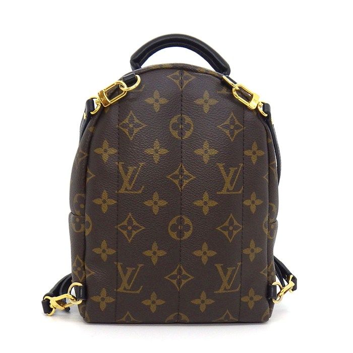 Louis Vuitton Backpack Palm Springs Mini Brown Monogram Canvas Leather — view 2